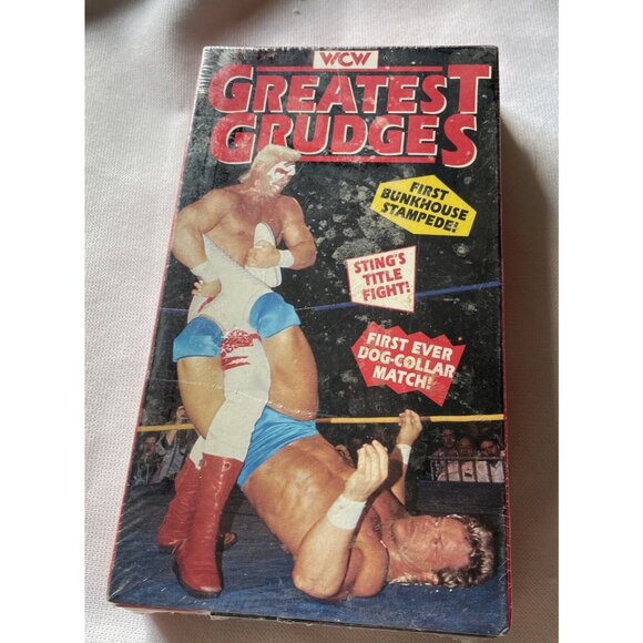 WCW "Greatest Grudges" VHS Wrestling Tape Sealed Rare Classic Matches Retro Coll - Picture 2 of 12